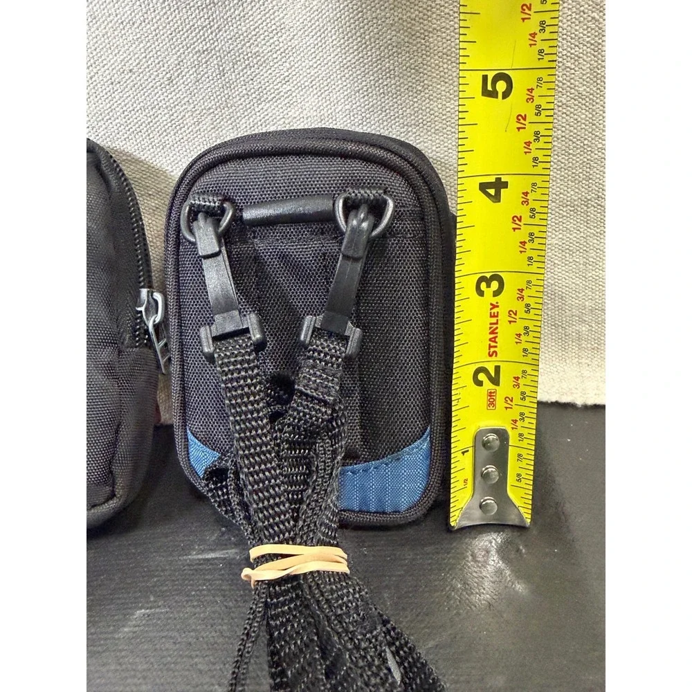 Case Logic Lowepro Camera Pouch Bundle‎ Unisex Small Black Blue Tech Bags 2pk